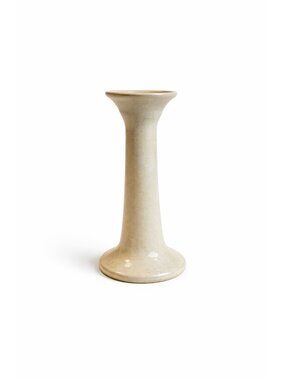 Pottery Pillar Candleholder Teague's Frogtown 1992 Signed Jean Hand Thrown NC